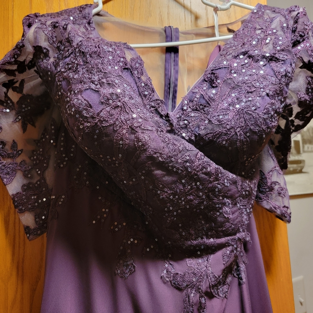 Formal, floor length dress for a wedding, prom or special event